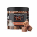 JustFoodForDogs 10-σε-1 Πολυλειτουργικό συμπλήρωμα Chews για σκύλους, Superfood Blend, Γλυκοσαμίνη, Ωμέγα-3 λιπαρά οξέα, υγεία του δέρματος, κοινή υγεία, προβιοτικά, φυτικής προέλευσης, ανθρώπινη βαθμού - 45 κόμης