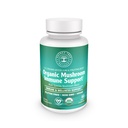 Organic Mushroom Immune Support Capsules, 9 Mushroom Blend for Immune Health & Wellness with Reishi, Lion's Mane, Cordyceps & More - 100% Pure, Non-GMO, Vegan