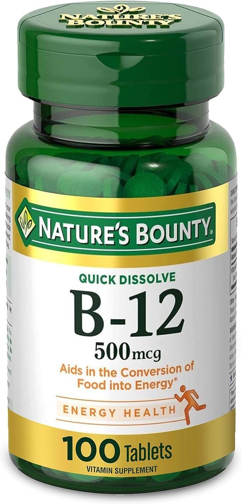 Βιταμίνη B-12 500 mcg της φύσης, 100 μέτρα (πακέτο των 2)