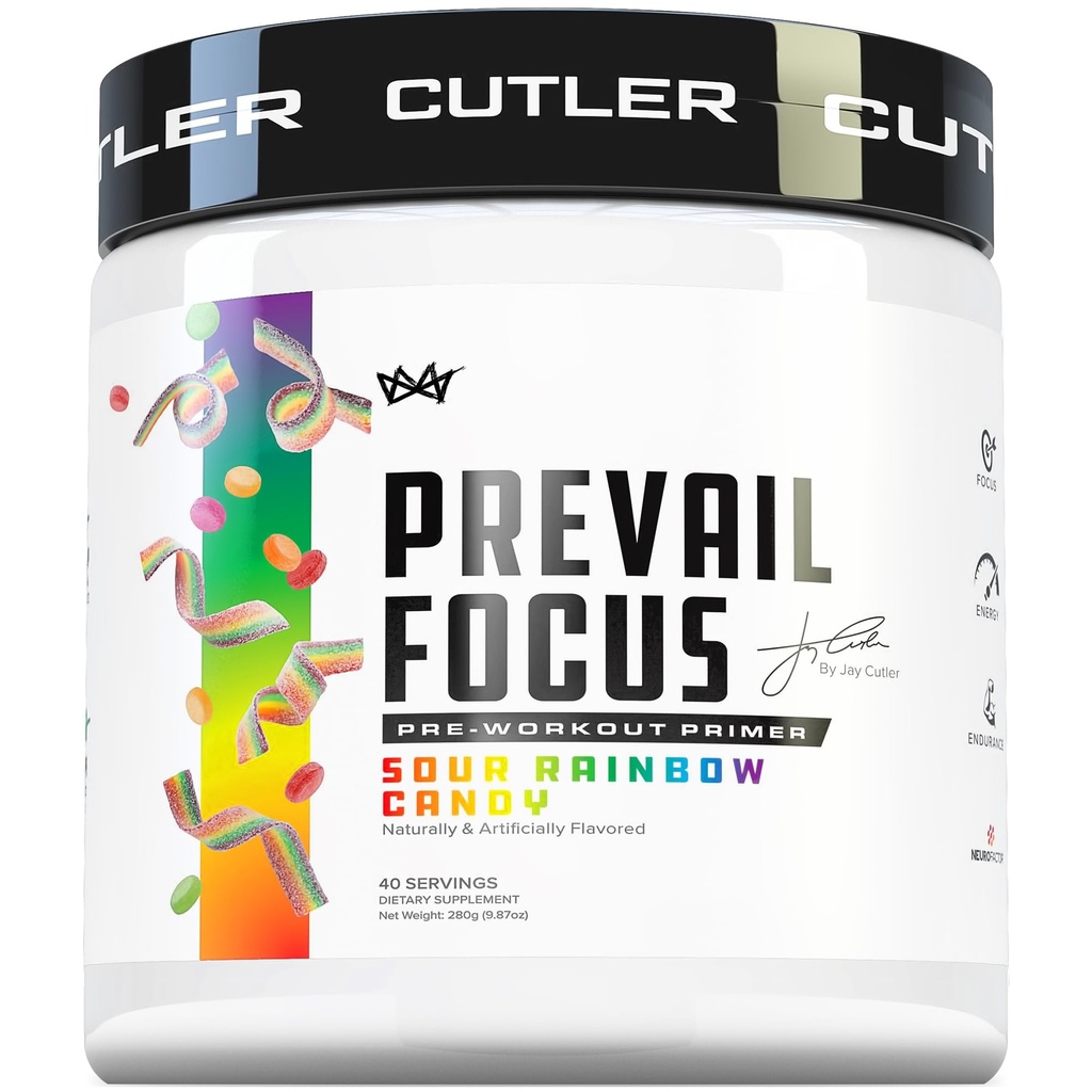 Prevail Preworkout Powder with Nootropics: Pre-Woolout Drink for Men and Women, Cutting Edge Energy and Focus Supplement with L Citrulline, Alpha GPC, L Tyrosine 