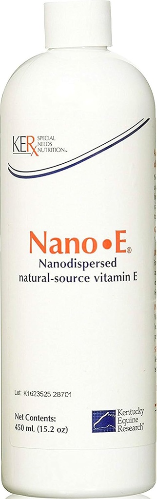 Kentucky Equine Research Nano -E: Φυσική πηγή Βιταμίνη Ε Αντιοξειδωτικό για άλογα, 450 mL