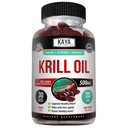 Kaya Naturals - Ανταρκτική Krill Oil 500mg με Ωμέγα 3, EPA, DHA, φωσφολιπίδια & συμπλήρωμα ασταξανθίνης - Εγκέφαλος & Υγεία Βιταμίνη - Συμπλήρωμα κατά της γήρανσης - 30 Count Softgels
