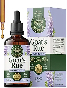 HERBAMAMA Goat's Rue Tincture - Vegan Υποστήριξη Γαλουχίας με εκχύλισμα Galega Officinalis - Θηλασμός Σταγόνες Υποστήριξης - Μη ΓΤΟ, Αλκοόλ & Ζάχαρη Συμπληρώματα Γαλουχίας Χωρίς Κατσίκα 28 ημερών