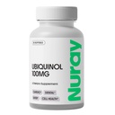 Nuray Ubiquinol 100mg Softgels, 30 Count | Active Form of CoQ10, Cardiovascular & Dental Health, Gluten-Free Immune Support, Enhances Liver Health