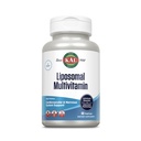 KAL Liposomal Multivitamin - High Potency Liposomal Vitamin C, D-3, and More - Men and Women Multivitamin for Cardiovascular and Nervous System Support - 30 Servings, 60 VegCaps