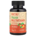 DEVA Tiny Tablets Vegan Πολυβιταμίνες για γυναίκες & άνδρες, Πολυβιταμίνη με σίδηρο, Ορυκτό συμπλήρωμα, βιταμίνη C, Βιταμίνη B Complex, Βιταμίνη B12, Βιταμίνη Ε, Ψευδάργυρος, Χωρίς γλουτένη, 90 δισκία