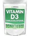 XPRS Nutra Vitamin D3 σε σκόνη (Cholecalciferol) - Άγευστη VIT D για οστά και ανοσία - Βιταμίνη D3 σε σκόνη για μυϊκή λειτουργία - συμπληρώματα βιταμίνης D (8 ουγγιά)