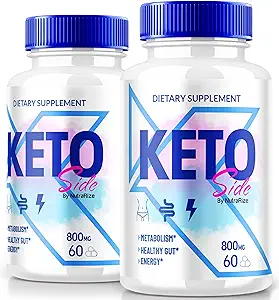 (2 Pack) Keto Κάψουλες πλευρά, Premium συμπλήρωμα για την υποστήριξη Active Lifestyle, όλα τα φυσικά Keto υποστήριξη για την επίτευξη και υγιή σώμα, KetoSide χάπια Detox Κριτικές (120 κάψουλες)