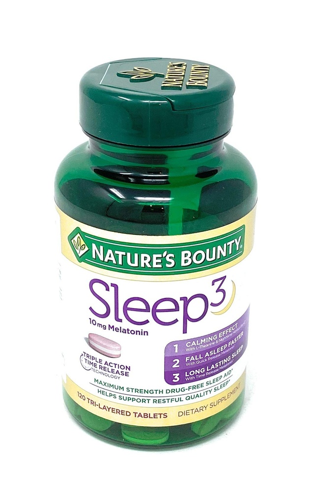 Nature's Bounty Sleep3 10mg. Μελατονίνη, 120 δισκία
