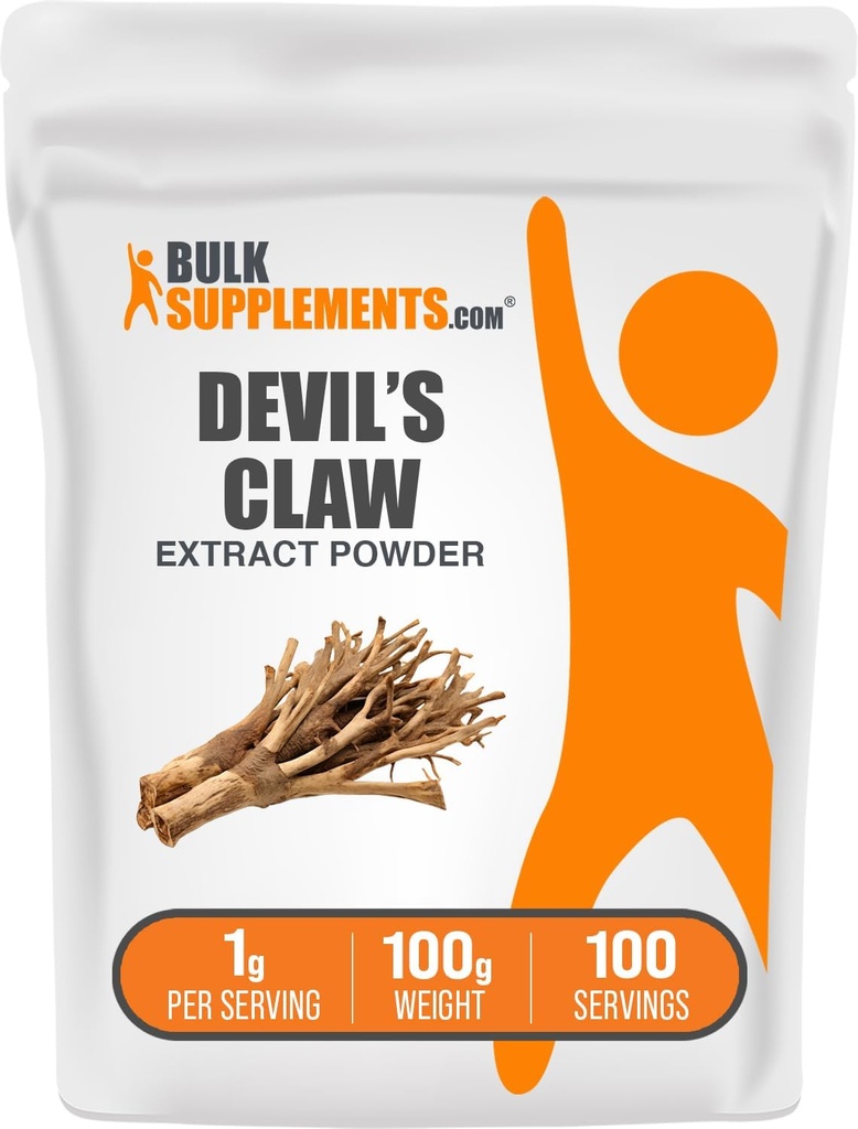 BulkSupplementers.com Devil's Claw Extract Powder - από το Devil's Claw Root, Herbal Supplement - Vegan & Gluten Free, 1g ανά Serving, 100g (3.5 oz) (Pack of 1)