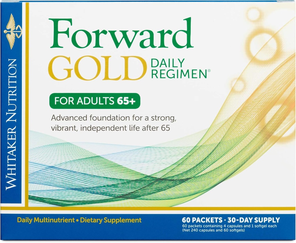 Whitaker's Forward Gold Daily Regimen Multi-Nutrient Vitamin Supplement for Adults 65+, 60 πακέτα (30-Day Supply)