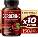 Grimed Berberine Συμπλήρωμα 9.500mg με Κεϋλάνη Πικάντικη πεπόνι Υποστηρίζει υγιές ανοσοποιητικό σύστημα - Made in The USA