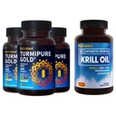 BioEmblem Antarctic Krll Oil συμπλήρωμα κουρκουμίνη κουρκουμίνη με κλινικά Σπουδασμένη TurmiPure - κοινή υποστήριξη, υγιή φλεγμονή κουρκουμά συμπληρώματα