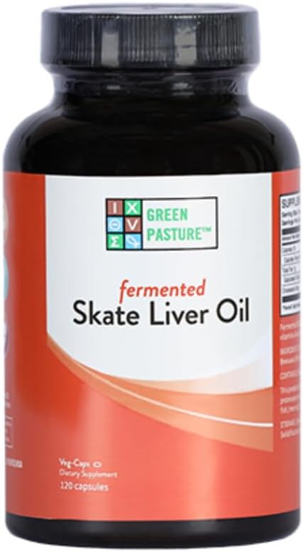 Green Pasture Fermented Skate Liver Oil - 120 Capsules