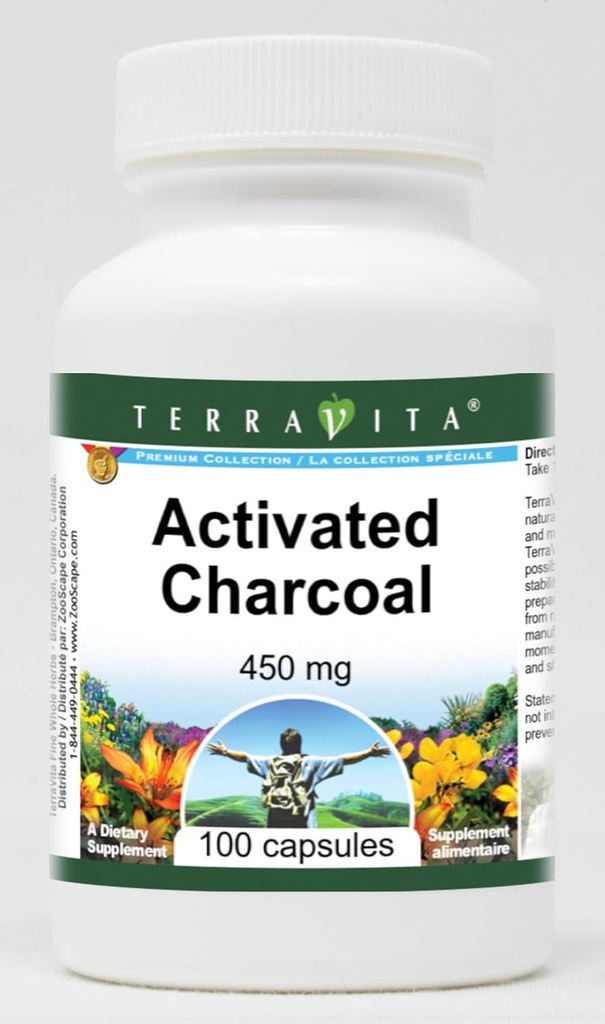 Ενεργοποιημένο Ανθρακό - 450 mg (100 κάψουλες, ZIN: 510652)