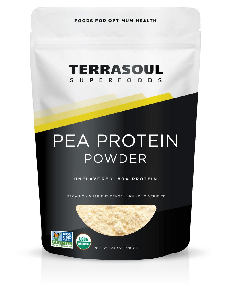 Terrasoul Superfoods Organic Pea Protein (Άγευστη, ομαλή υφή), 1,5 Λίρες