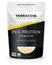 Terrasoul Superfoods Organic Pea Protein (Άγευστη, ομαλή υφή), 1,5 Λίρες