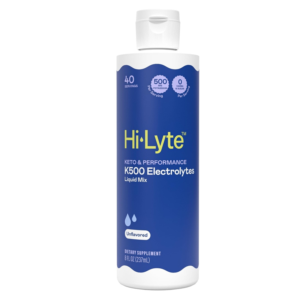 Hi-Lyte Keto & απόδοση K500 ηλεκτρολύτες Άγευστο υγρό μείγμα, 30 υπηρεσίες