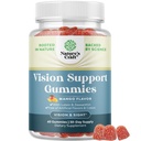 Υποστήριξη όρασης Gummies για ενήλικες - Lutein και Zeaxanthin συμπληρώματα για την υγεία των ματιών - Ισχυρή Lutein Βιταμίνες ματιών για την προστασία του μπλε φωτός