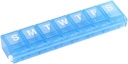 EZY DOSE Εβδομαδιαία (7-Ημέρα) Χάπια περίπτωση, Ιατρική Planner, Βιταμίνη Organizer, μικρά διαμερίσματα κλειδώματος για την ασφαλή ιατρική συνταγή και την πρόληψη της τυχαίας χύτευσης, Χρώμα Μαΐου Vary, BPA δωρεάν