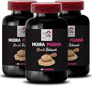 Πηγή Ενέργειας - MUIRA PUAMA BARK EXTRACT - Βότανο Ζωτικότητα, Ανύψωση ανθεκτικότητας, Καθημερινή ενίσχυση, Βοτανική Δύναμη, Ενίσχυση, Ενεργοποιώντας Πηγή, Πηγή Ενέργειας, Συνέργεια Φυτών 3 Φιάλες 180 Κάψουλες