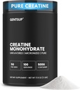 Creapure Creatine Monohydrate Powder – Unflavored, 5000mg, 100 Servings – Boost Muscle Growth, Strength, Performance & Brain Health – Non-GMO, Gluten-Free, HPLC Tested, NSF Certified