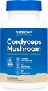 Κάψουλες μανιταριών Nutricost Cordyceps 1100mg, 45 Serv - CCOF Certified Made with Organic, Vegetarian, Gluten Free, 550mg ανά κάψουλα (90 κάψουλες)
