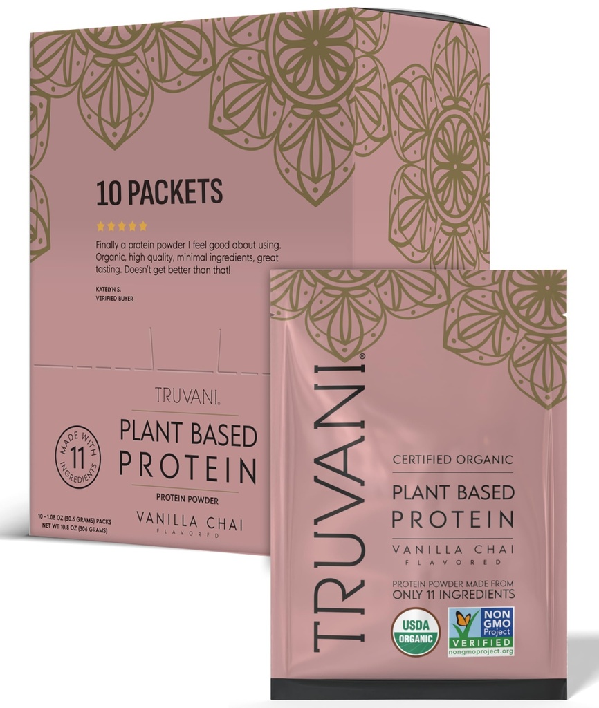Truvani Vegan Pea Protein Powder 