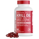 Bronson Ανταρκτική Κριλ Oil 1000 mg με Omega-3s EPA, DHA, Ασταξανθίνη και φωσφολιπίδια 60 Softgels