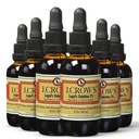 J.CROW'S® Lugol's Solution of Iodine 2% 2 oz (6 Bottle) – Premium Iodine & Potassium Iodide Liquid, Gluten & Alcohol-Free Natural Brine Extract, No Expiration - 1200 Drops
