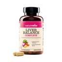 NatureWise Liver Balance Detox Supplement - Triple Repair Formula with Milk Thistle, Dandelion, Turmeric, Artichoke, Reishi Mushroom & Kudzu, Vegan - 60 Κάψουλες[30-Day Supply]