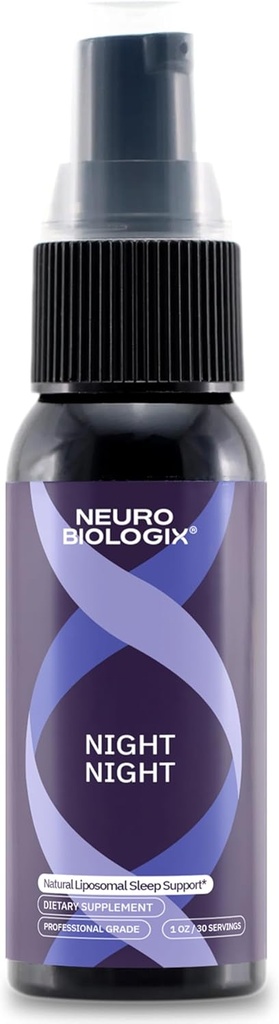 Night Night Liposomal Spray – Συμπλήρωμα ύπνου μη-Habit-Forming με μελατονίνη & GABA - Fast-Absorbing Sleep Spray για την προώθηση ξεκούρασης, χαλάρωσης και θετικής διάθεσης - αλλεργιογόνου-ελεύθερου & Vegan