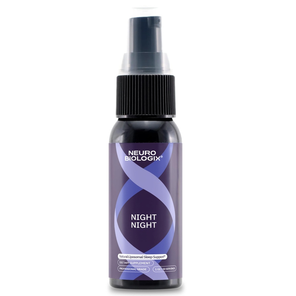 Night Night Liposomal Spray – Συμπλήρωμα ύπνου μη-Habit-Forming με μελατονίνη & GABA - Fast-Absorbing Sleep Spray για την προώθηση ξεκούρασης, χαλάρωσης και θετικής διάθεσης - αλλεργιογόνου-ελεύθερου & Vegan