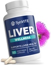Liver Wellness - Liver Cleanse Detox & Repair for Liver Health with Artichoke Extract, Milk Thistle, Dandelion Root, Beet Root, Turmeric & More - Vegetarian, Non-GMO, Gluten-Free, Made in USA