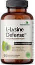 Futurebiotics L-Lysine Defense Immune Support Complex 1500 MG Per Serving with Vitamin C, Zinc, Olive Leaf & Σκόρδο - Μη-GMO, 90 κάψουλες χορτοφάγων