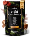 KIKI Green 8 Mushrooms Powder Extract - 4 oz Adaptogenic Complex for Coffee and Smoothies - Lion's Mane, Chaga, Reishi, Cordyceps, Maitake, Shiitake - Focus and Energy
