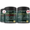 Bundle 7in1 Turmeric Κουρκουμίνη & 6in1 συμπλήρωμα πικραλίδας - Υποστήριξη Καρδιά, Digestion Υγεία και ανοσοποιητικό σύστημα