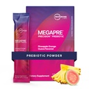 Microbiome Labs MegaPre Prebiotic Fiber Powder for Women, Men & Kids - Pre-Dosed Prebiotic Fiber Supplement Powder with Clinically Tested Oligoσακχαρίτες - Ανανάς Orange Guava (30 πακέτα ποτών)
