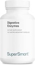 Supersmart - Digestive Enzymes (High Potency) - 15-σε-1 Multi Enzymes Συμπληρωματικό - με Lipase, Bromelain, Amylase, Lactase, Protease, Invertase 
