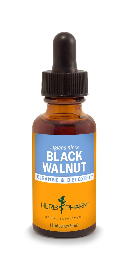 Herb Pharm Black Walnut Liquid Extract για τον καθαρισμό και την αποτοξίνωση - 1 ουγγιά