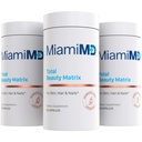 MiamiMD Total Beauty Matrix Συμπληρώματα κολλαγόνου για γυναίκες - Κάψουλες κολλαγόνου με βιταμίνη C για μαλλιά, δέρμα και νύχια - Σκληρό δωρεάν - (60 κάψουλες) - 3 Pack