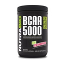 NutraBio BCAA 5000 σκόνη - Vegan ζυμωμένη BCAAs - Υποστηρίζει Lean μυϊκή ανάπτυξη, ανάκτηση, αντοχή - 60 εξυπηρετεί - Kiwi Φράουλα