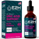 E2H Uric Acid Supplement Υποστήριξη - Tart Cherry and Devil’s Claw - Υποστηρίζει Uric Acid Υγεία και Νεφρική Λειτουργία Μη-GMO - Vegan - 2 Fl Oz