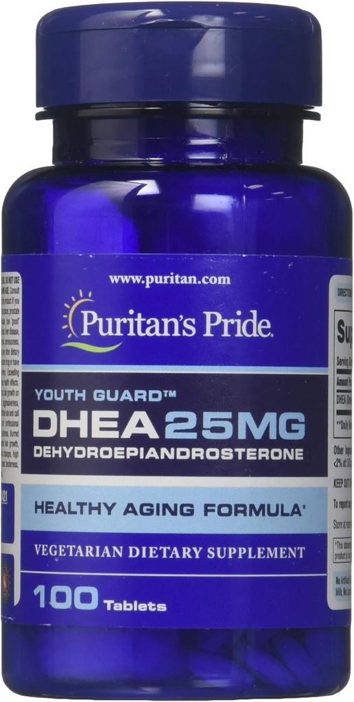Puritan's Pride DHEA 25 mg δισκία, 100 Count
