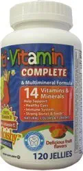 Θείος Moishy Childrens Multi-Vitamin Mineral Jellies με χολίνη - 120 ζελέ από τον θείο Moishy