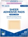 Rite Aid Συγκολλητικές επιδέσμους με Στείρα μη Stick Pad, 3" x 4" - 20 Count 