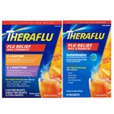 Theraflu Max Strength Daytime & Nighttime Flu Symptom Relief Μέλι Λεμόνι Γεύσης σκόνης & πρωινού Flu Symptom Relief Honey Lemon Powder, 6 Daytime + 6 Nighttime, & 6 Honey Lemon Flavor Powder Packets