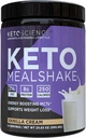 Keto Science Ketogenic Meal Shake Vanilla Dietary Supplement, Πλούσιο σε MCTs και Πρωτεΐνη, Συσκευασμένο με κολλαγόνο, Βιταμίνες και Ορυκτά, Κέτο και Παλαιό Φιλικό, Απώλεια βάρους, (14 μερίδες), 20.49 Oz