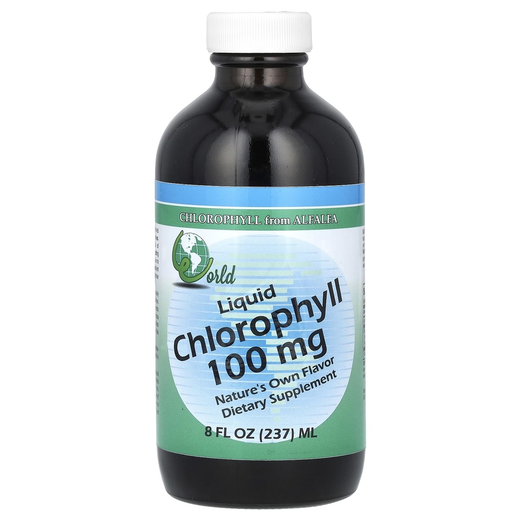 World Organic - Χλωροφύλλη Υγρό 100mg, 8 oz υγρό
