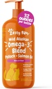 Zesty Paws Wild Alaska Omega-3 Blend Pollock + Λάδι σολομού για σκύλους και γάτες- το δέρμα και το παλτό υποστήριξη, Ωμέγα 3 συμπλήρωμα για κατοικίδια ζώα, 32oz